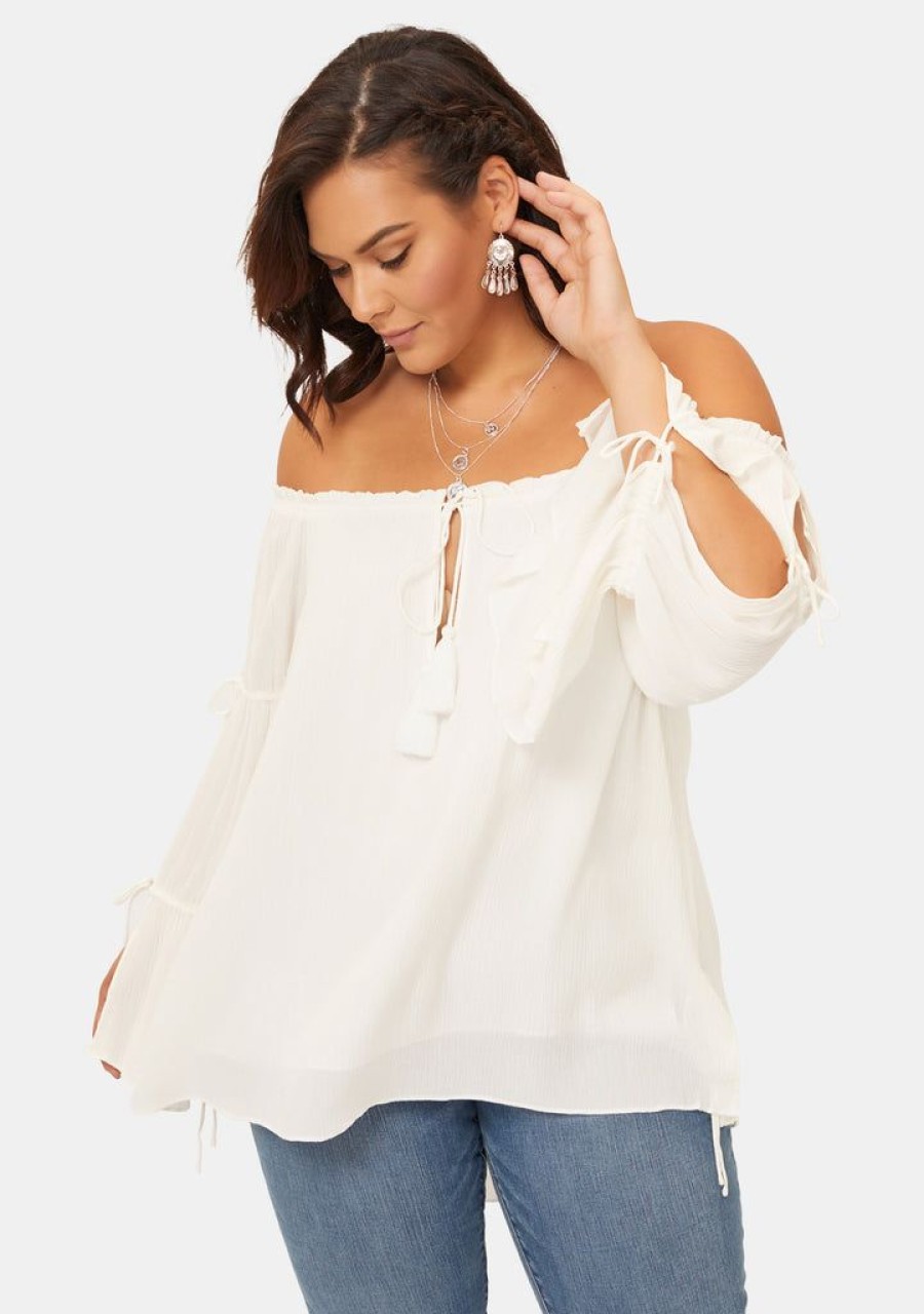 THE POETIC GYPSY Shirts & Blouses | White Desert Blouse