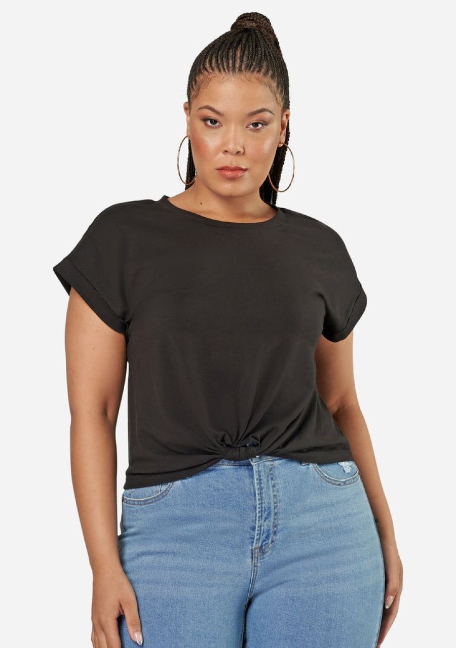 SUNDAY IN THE CITY T-Shirts | Fearless Crop Twist Tee