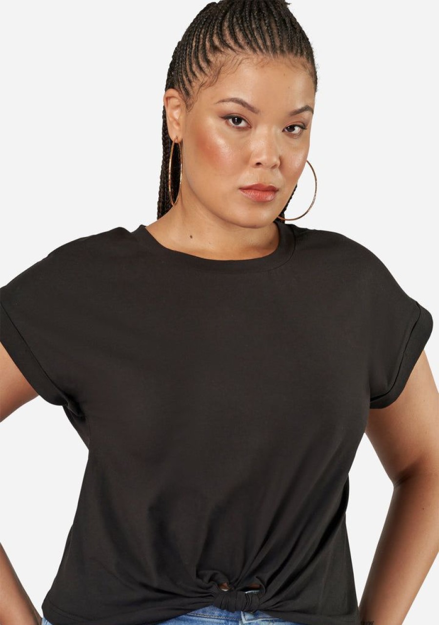 SUNDAY IN THE CITY T-Shirts | Fearless Crop Twist Tee