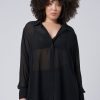 SUNDAY IN THE CITY Shirts & Blouses | Vixen Sheer Shirt