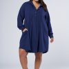 INDIGO TONIC Mini Dresses | Colby Cotton Smock Dress