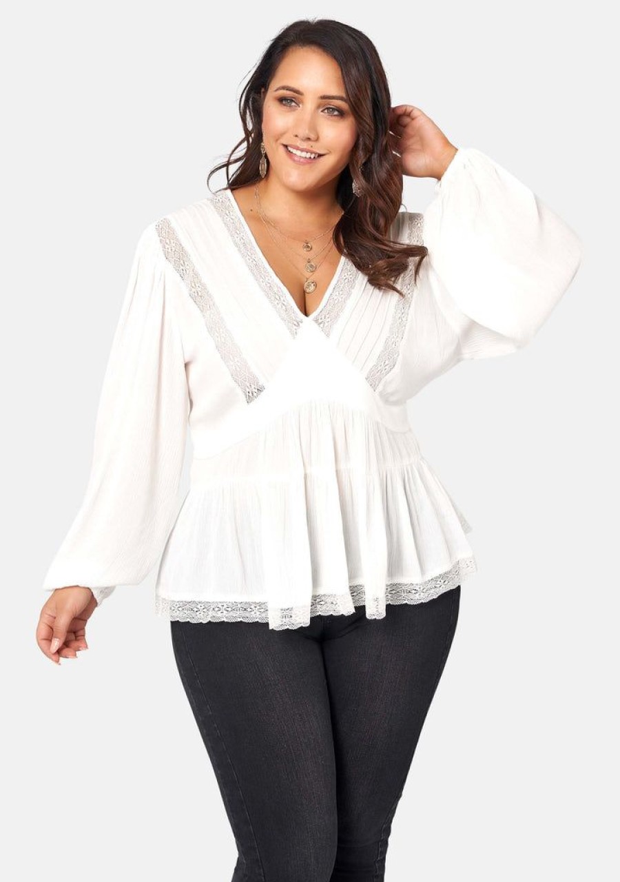 THE POETIC GYPSY Shirts & Blouses | Astral Passenger Lace Blouse