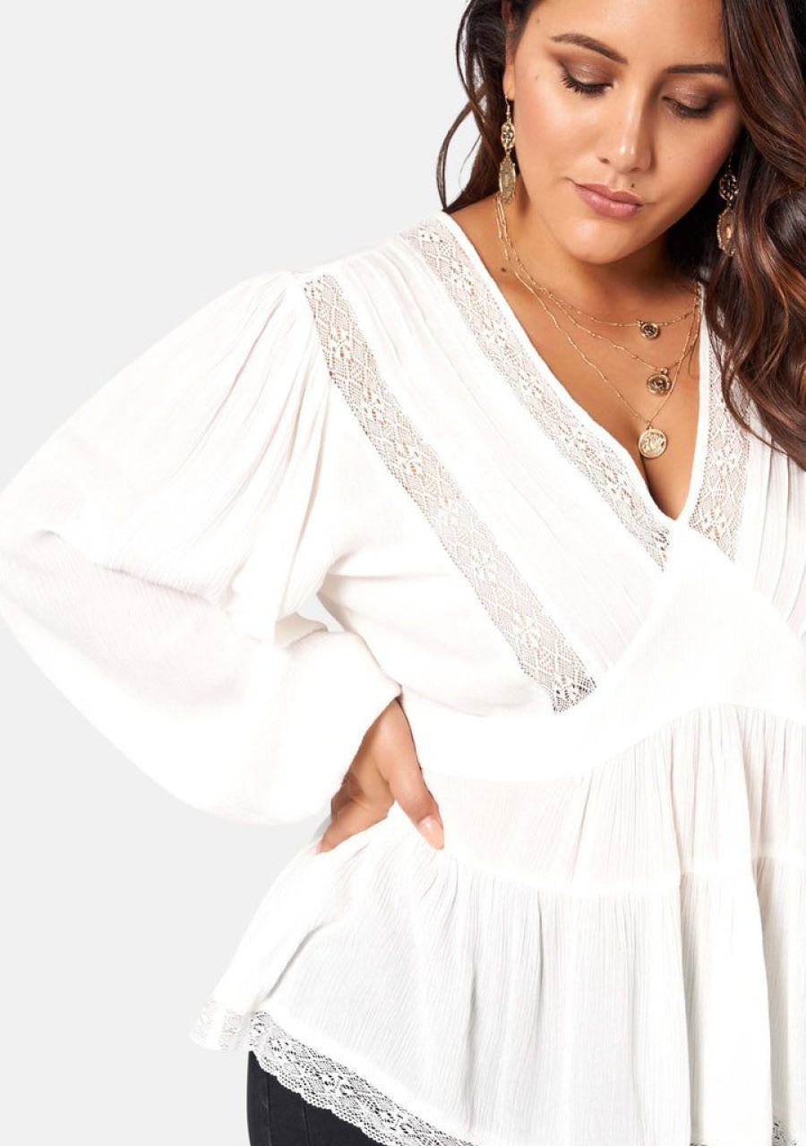 THE POETIC GYPSY Shirts & Blouses | Astral Passenger Lace Blouse