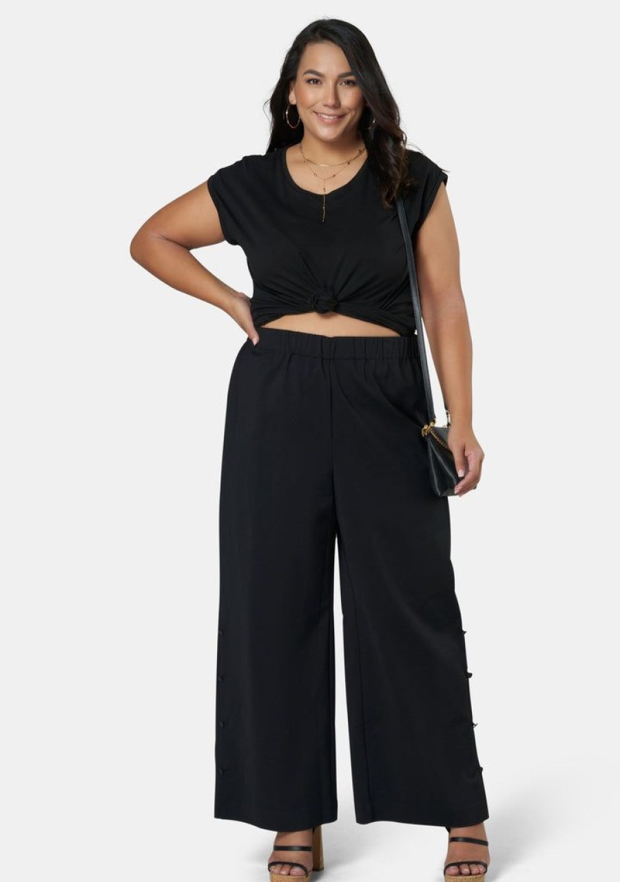 SOMETHING 4 OLIVIA Pants | Zelda Split Hem Pant