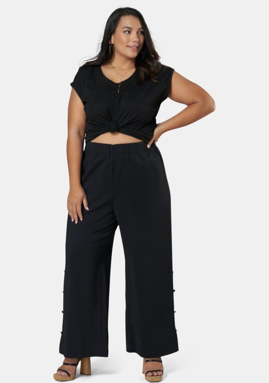 SOMETHING 4 OLIVIA Pants | Zelda Split Hem Pant