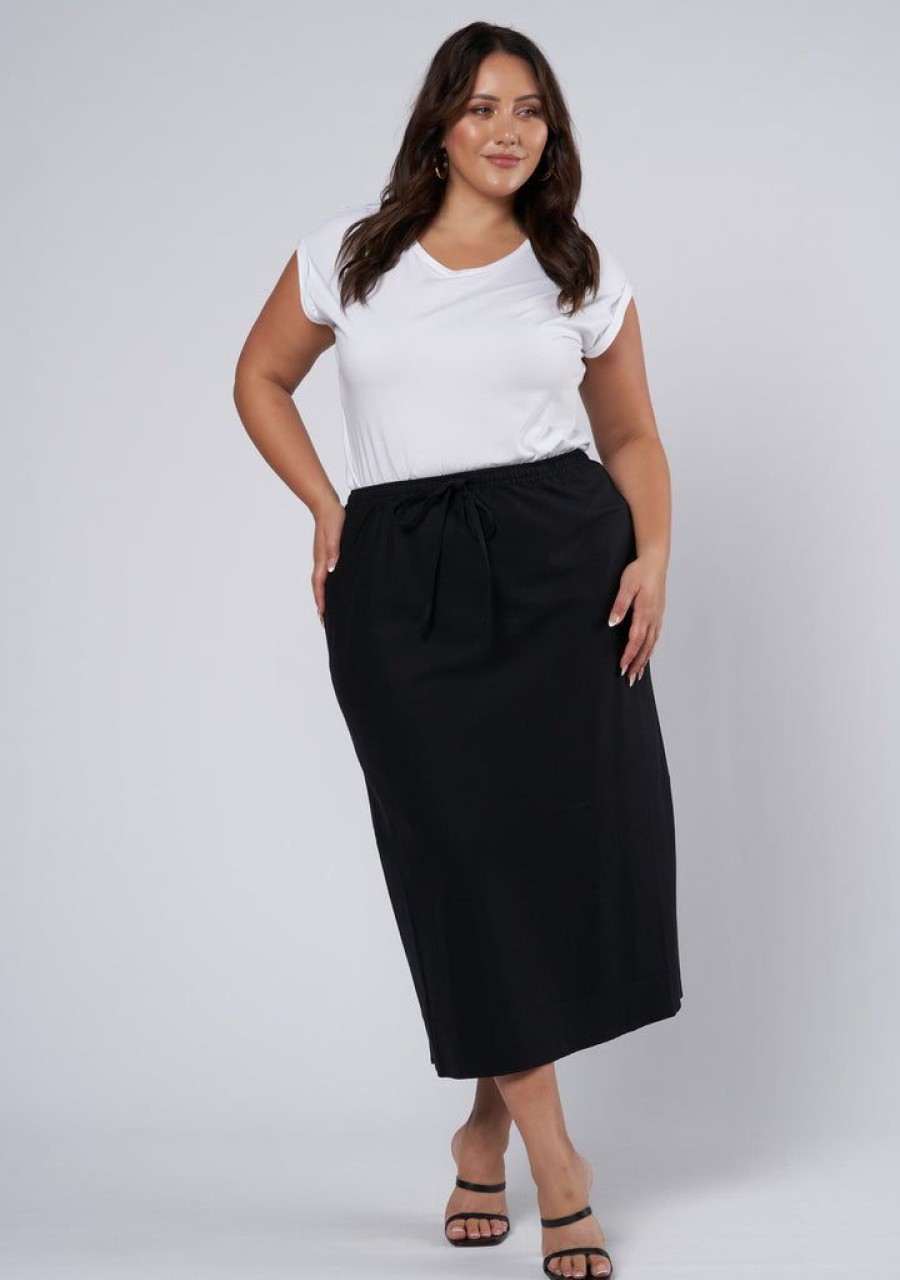 SOMETHING 4 OLIVIA Midi Skirts | Olsen Linen Midi Skirt