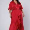 PINK DUSK Party Dresses | Smouldering Wrap Maxi Dress