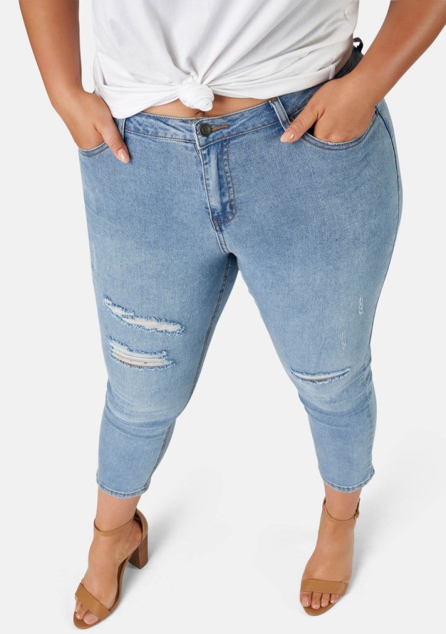 INDIGO TONIC Denim | Bobbie Curve Crop Jeans