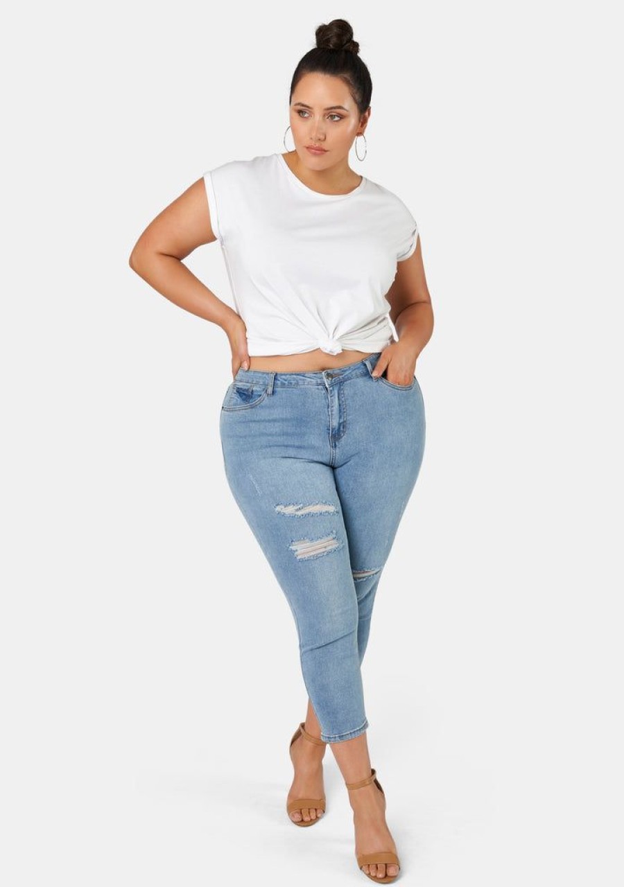 INDIGO TONIC Denim | Bobbie Curve Crop Jeans