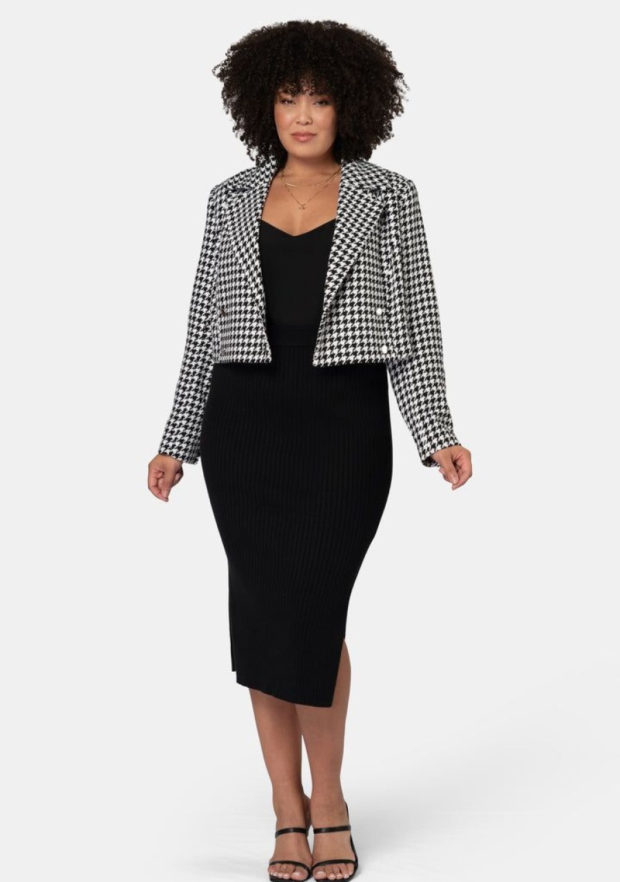 SOMETHING 4 OLIVIA Blazers | Lila Crop Tweed Jacket