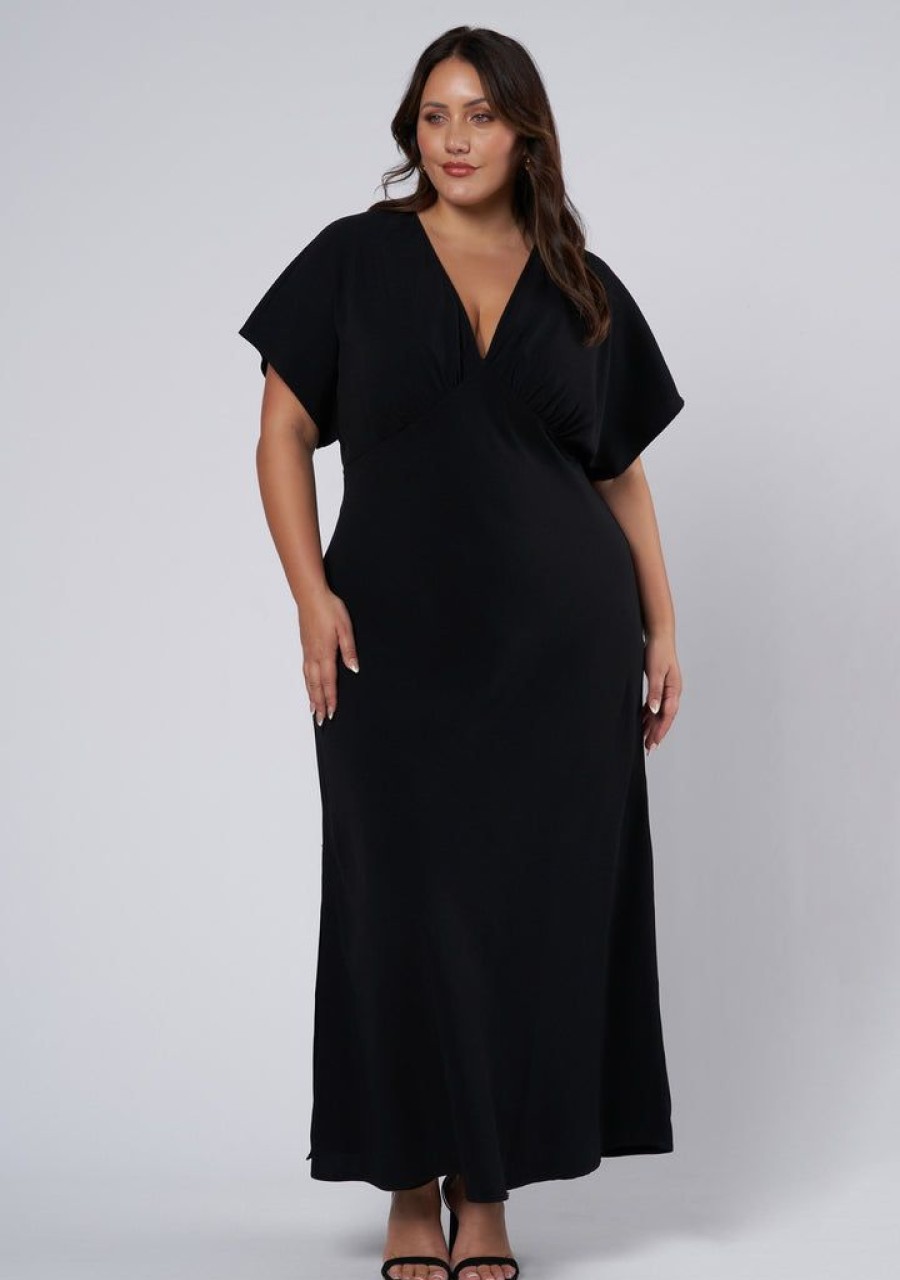 PINK DUSK Black Dresses | Scorching Maxi Dress