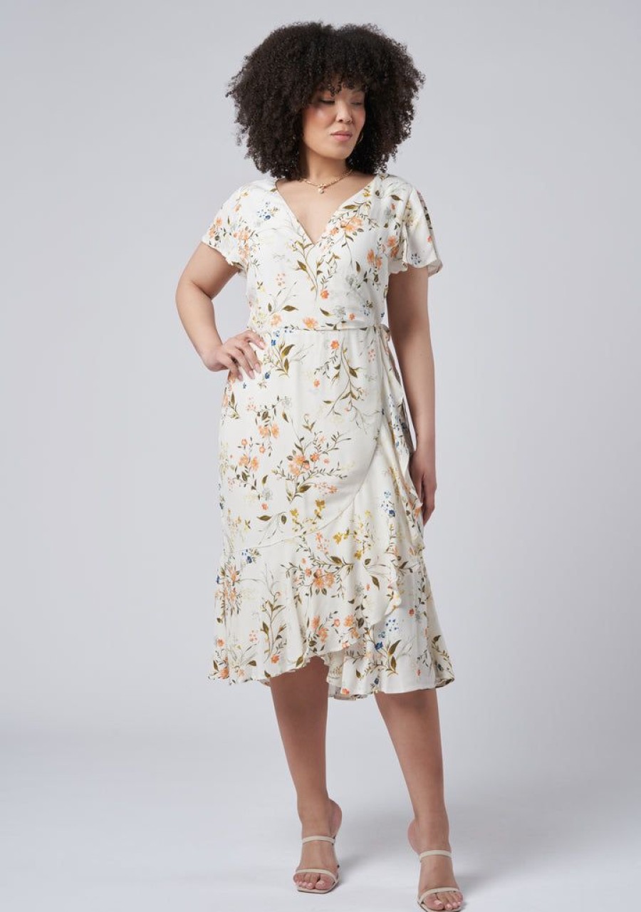 SOMETHING 4 OLIVIA Midi Dresses | Saint Floral Midi Dress