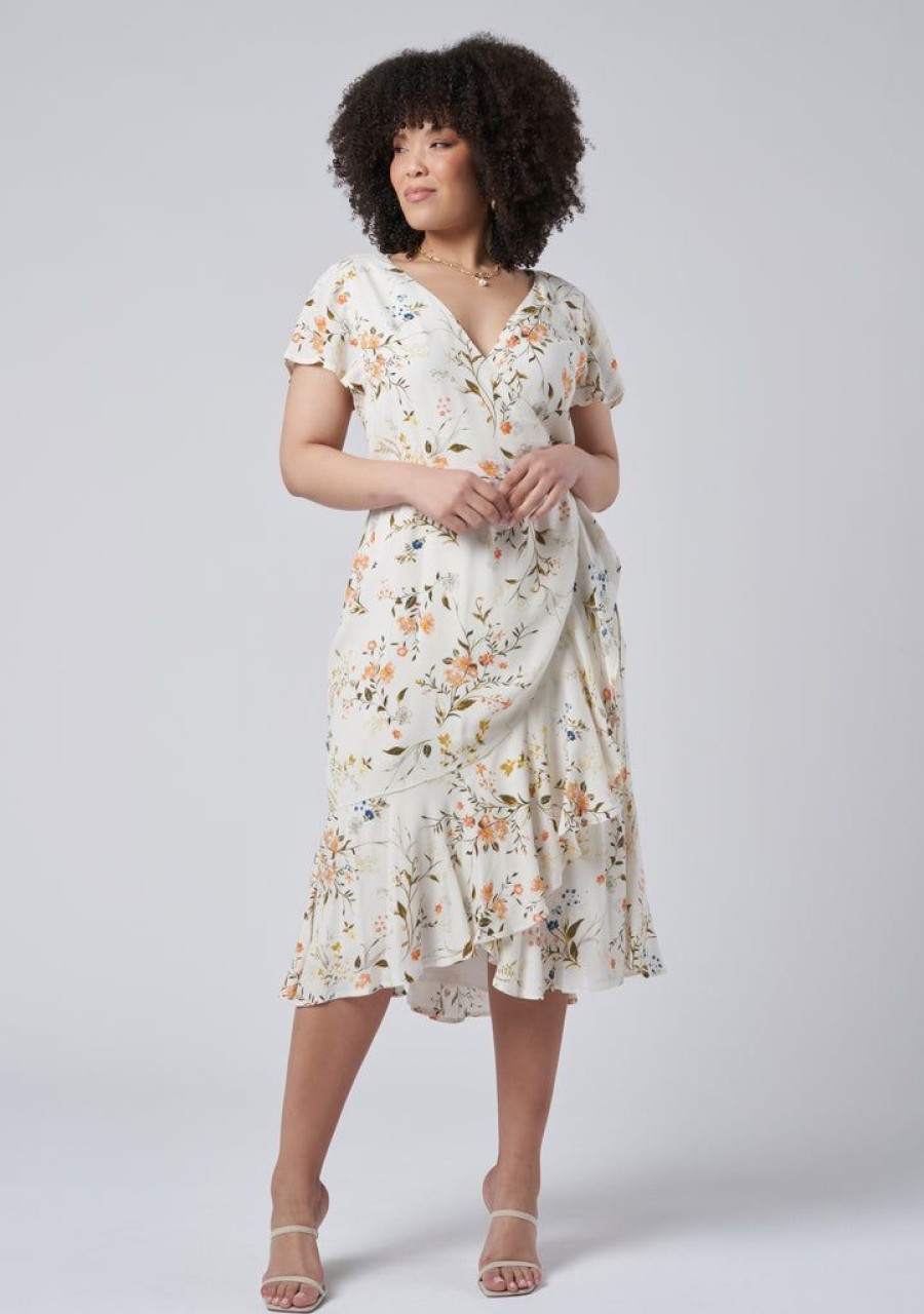 SOMETHING 4 OLIVIA Midi Dresses | Saint Floral Midi Dress