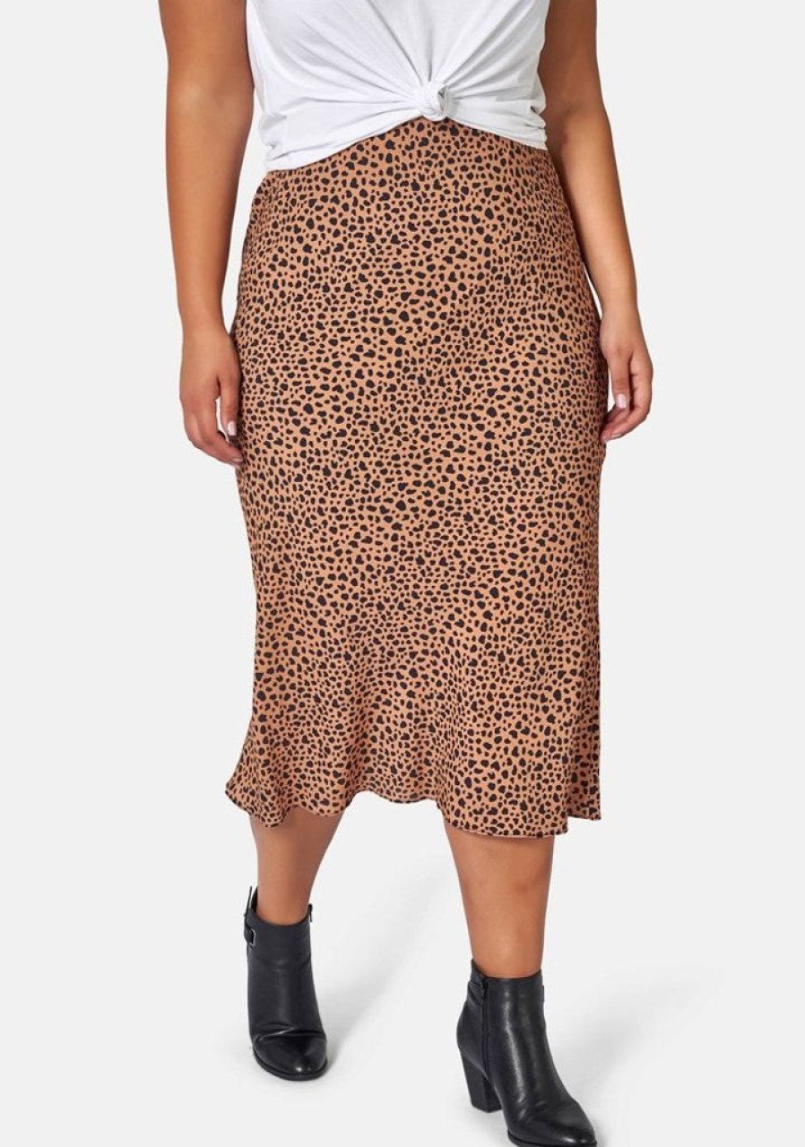 SOMETHING 4 OLIVIA Midi Skirts | Emily Animal Printed Skirt