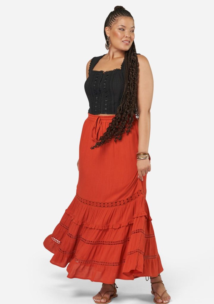 THE POETIC GYPSY Maxi Skirts | Inhale Maxi Skirt