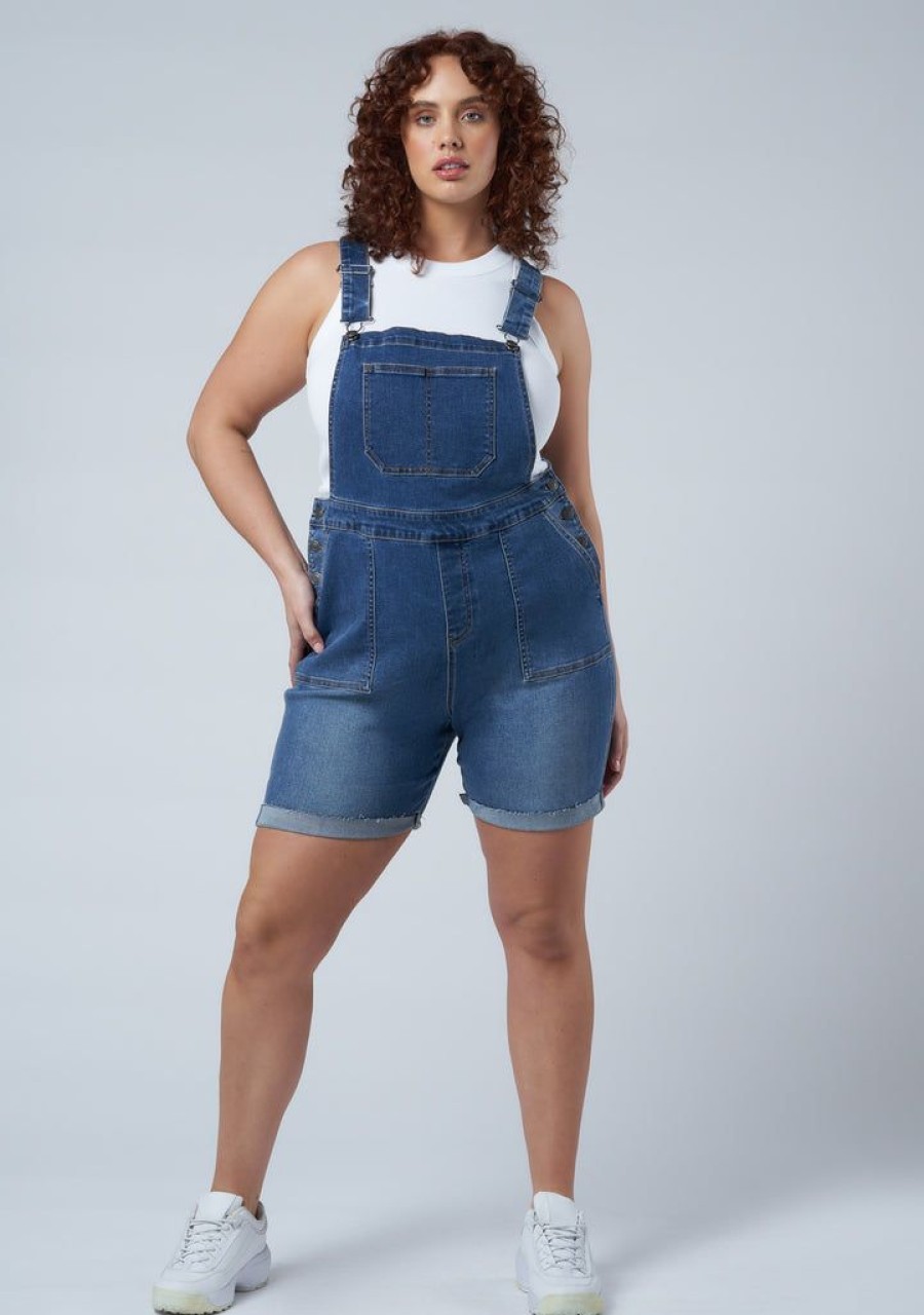 INDIGO TONIC Denim | Jen Raw Hem Denim Romper