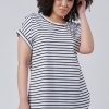 INDIGO TONIC T-Shirts | Lauren Longline Stripe Tee