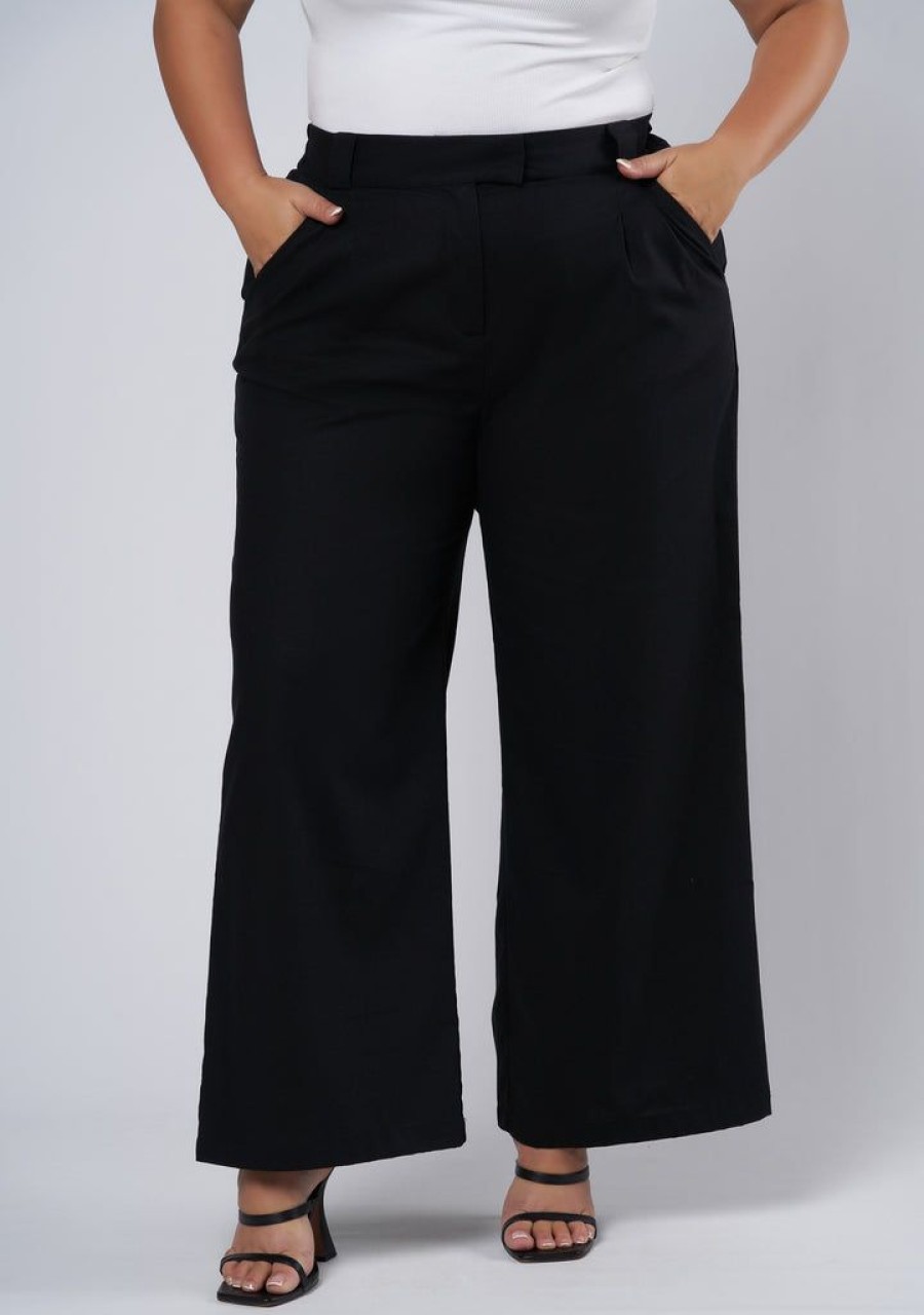 SOMETHING 4 OLIVIA Pants | Athena Linen Wide Leg Pants