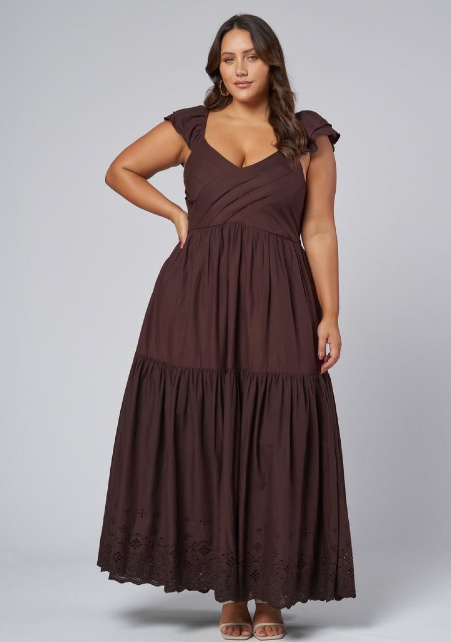 SOMETHING 4 OLIVIA Maxi Dresses | Georgie Broderie Maxi Dress