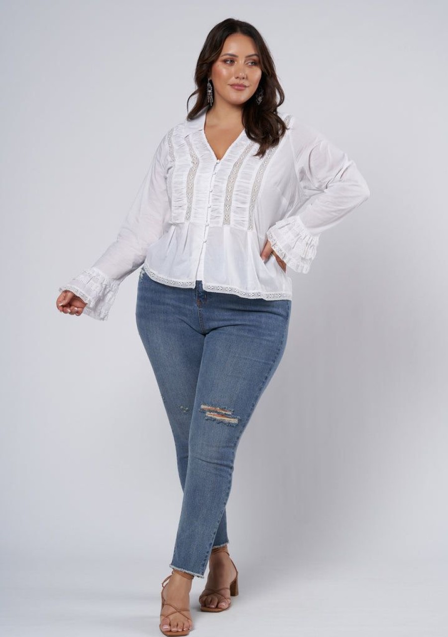 THE POETIC GYPSY Shirts & Blouses | Capri Lace Shirt