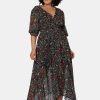 THE POETIC GYPSY Boho Dresses | Next Universe Rose Print Maxi Dress