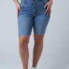 INDIGO TONIC Denim | Angelina Raw Hem Denim Short