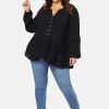 SOMETHING 4 OLIVIA Shirts & Blouses | Benoite Peplum Blouse