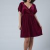 PINK DUSK Mini Dresses | Blushy Worthy Velvet Dress