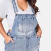 INDIGO TONIC Denim | Dana Distressed Overalls