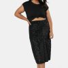 PINK DUSK Midi Skirts | Fire & Desire Sequin Skirt