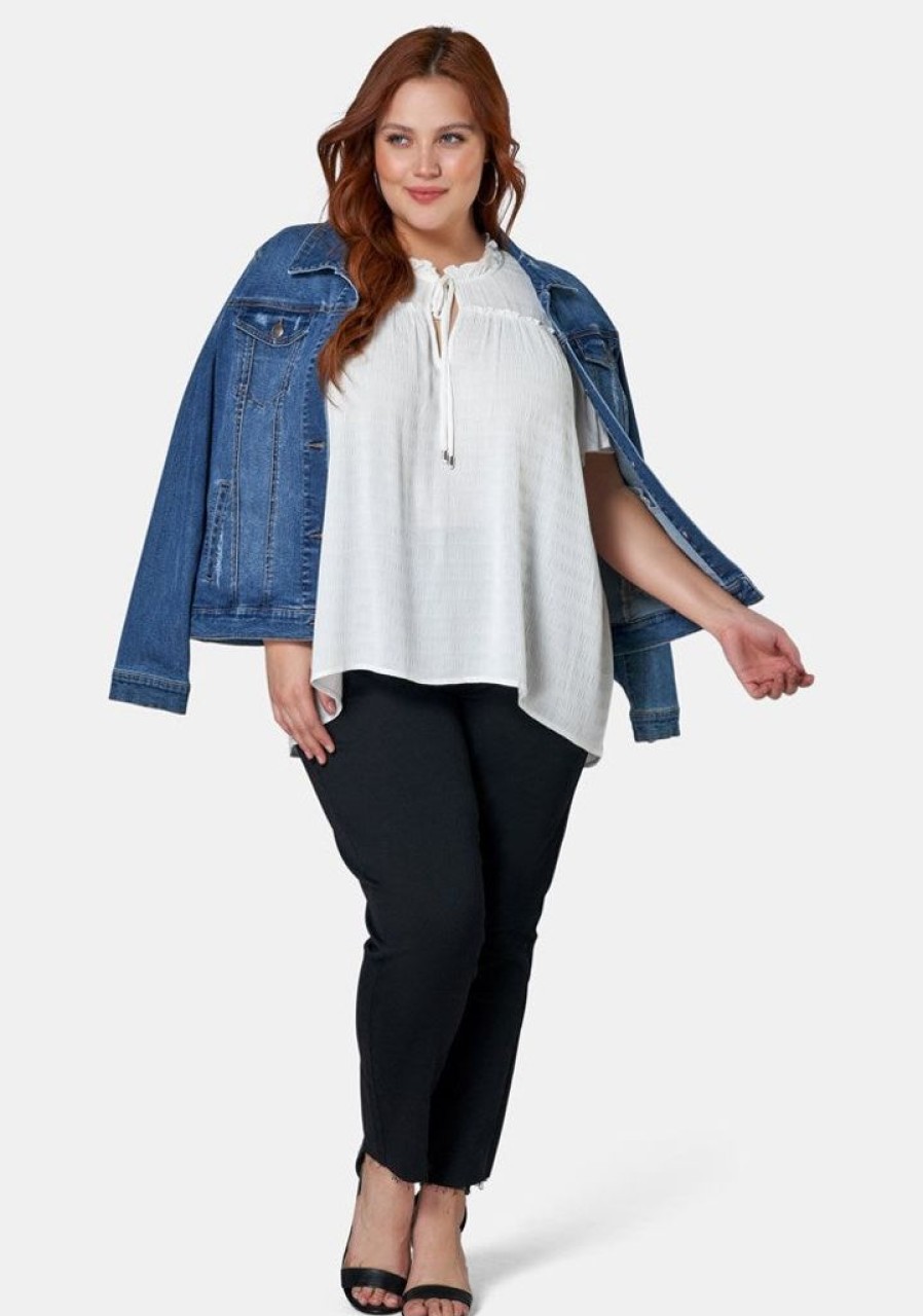 INDIGO TONIC Shirts & Blouses | Frances Flutter Sleeve Top