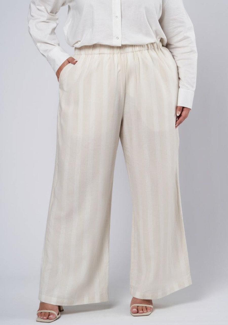 SOMETHING 4 OLIVIA Pants | Issa Striped Linen Pants