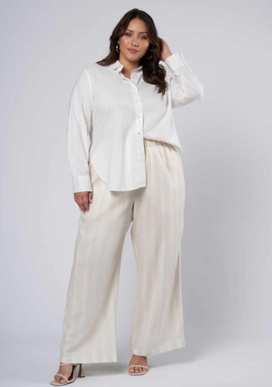 SOMETHING 4 OLIVIA Pants | Issa Striped Linen Pants