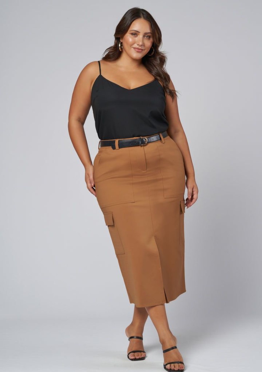 SOMETHING 4 OLIVIA Midi Skirts | Tasmin Midi Cargo Skirt