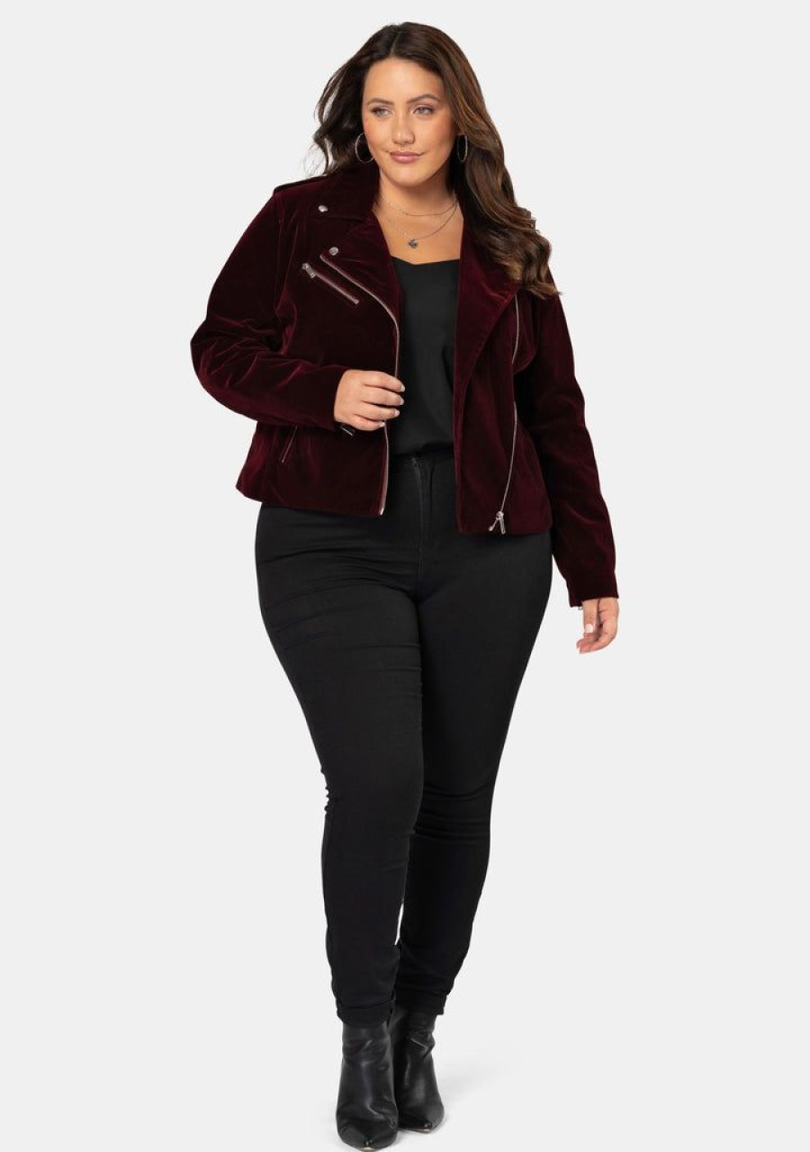 SOMETHING 4 OLIVIA Jackets & Coats | Fernanda Velvet Jacket