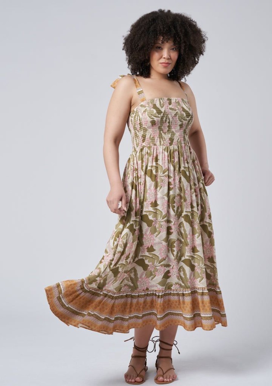 THE POETIC GYPSY Maxi Dresses | Isla Leaf Print Maxi Dress