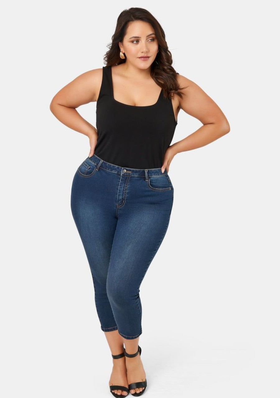 INDIGO TONIC Denim | Bobbie Curve Crop Jeans