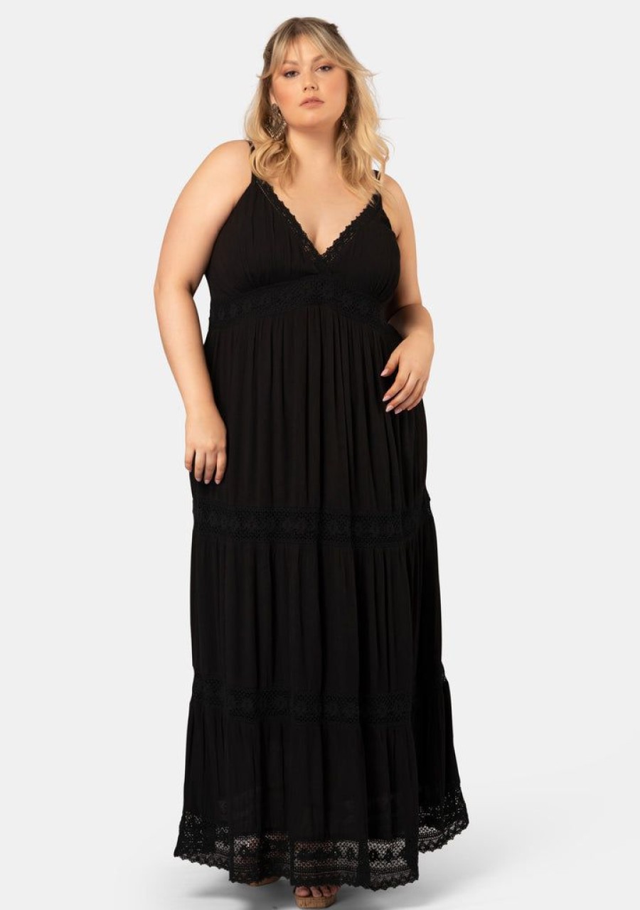 THE POETIC GYPSY Maxi Dresses | Wild Things Lace Trim Maxi Dress