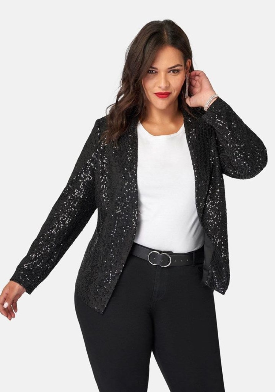 PINK DUSK Blazers | All Day & Night Sequin Jacket