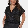 PINK DUSK Shirts & Blouses | Flashy Sequin Top