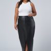 SUNDAY IN THE CITY Midi Skirts | Uppercut Zip Midi Skirt