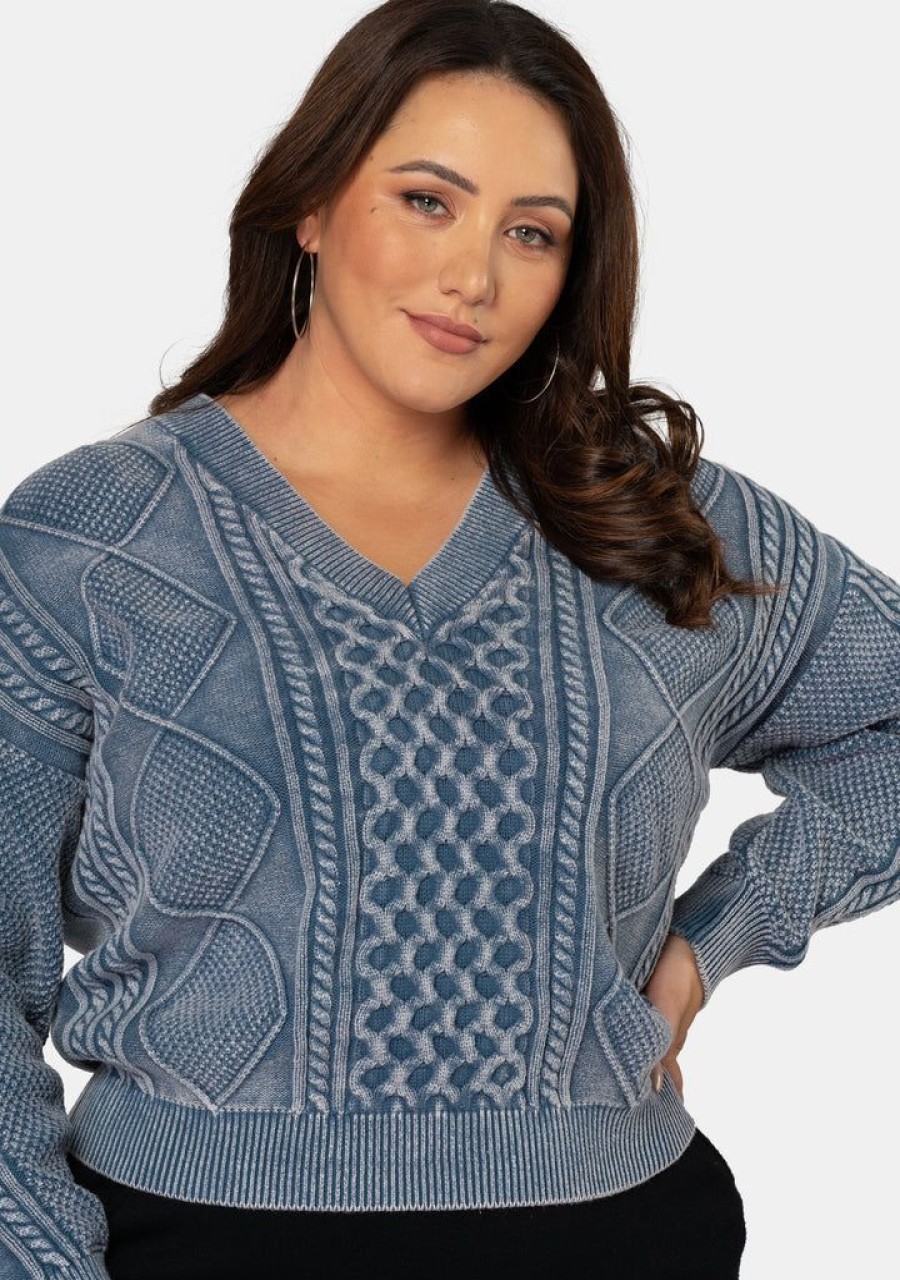 INDIGO TONIC Jumpers | Silvi Cable Knit